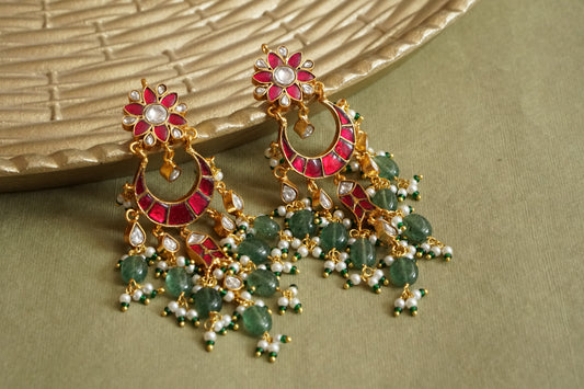 Kundan Earrings (1-4829)(R)