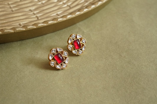 Kundan Studs (1-4828)(R)