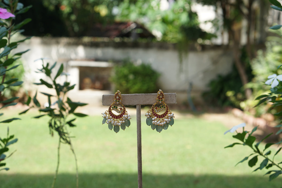 Kundan Earrings (1-5569)(A)
