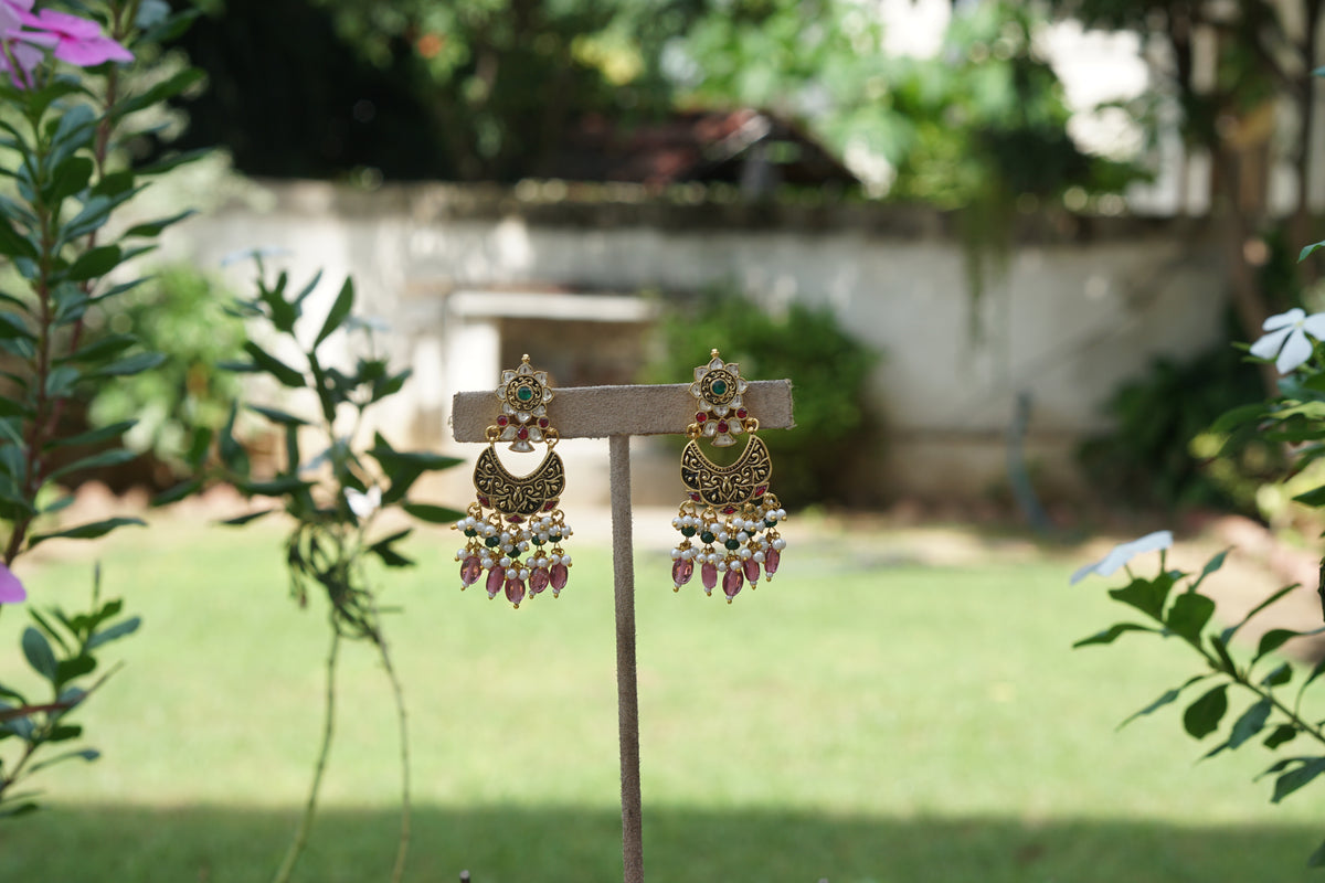 Kundan Earrings (1-5568)(A)