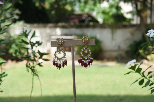 Kundan Earrings (1-5567)(A)
