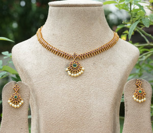 Antique Necklace set  (4-8339)(Ak )
