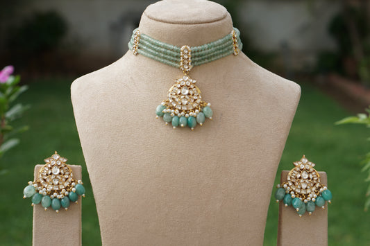 Kundan Choker Set (4-9410)(A)