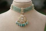 Kundan Choker Set (4-9410)(A)