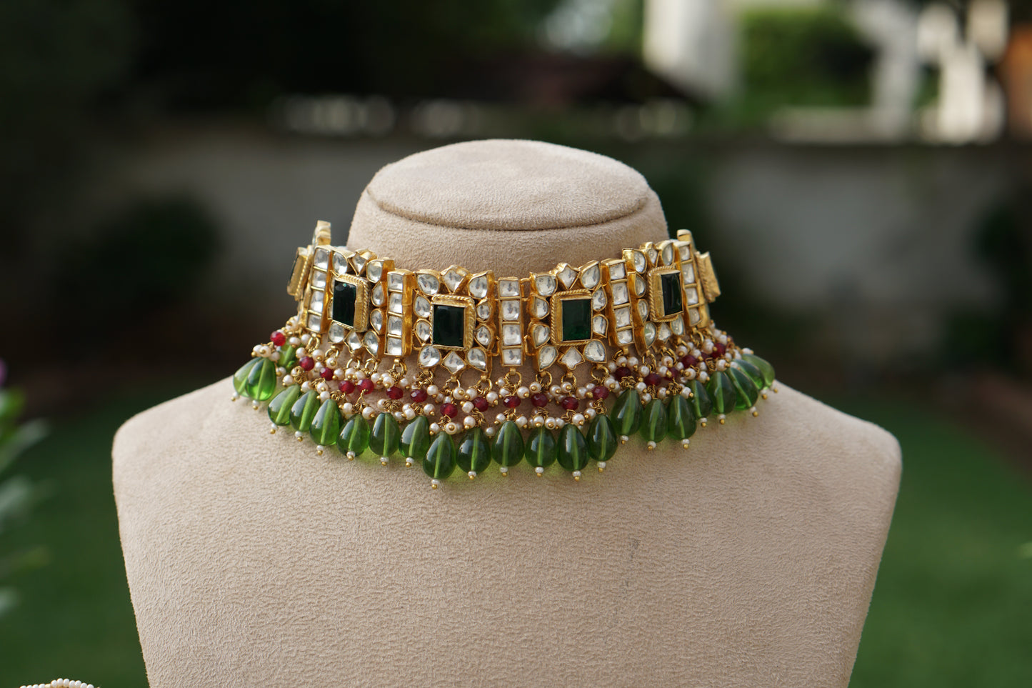Kundan Choker Set (4-9411)(A)