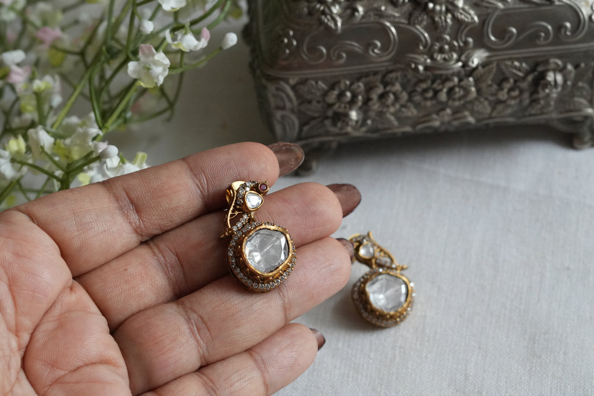 Polki Earrings (1-5423)(B)