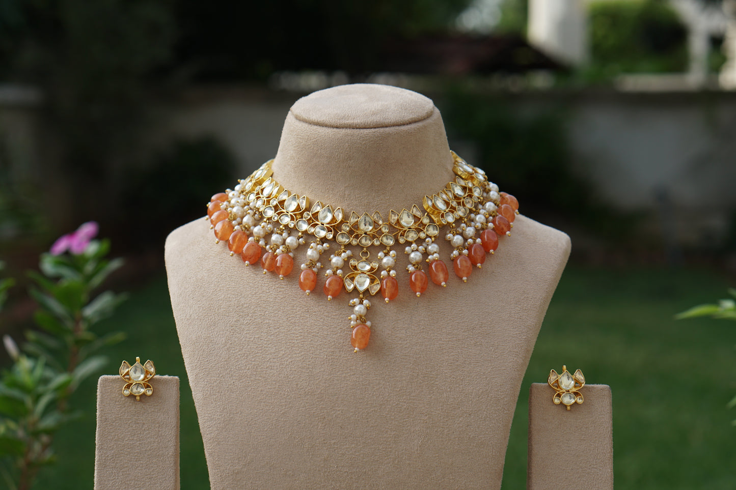 Kundan Necklace Set (4-9417)(A)
