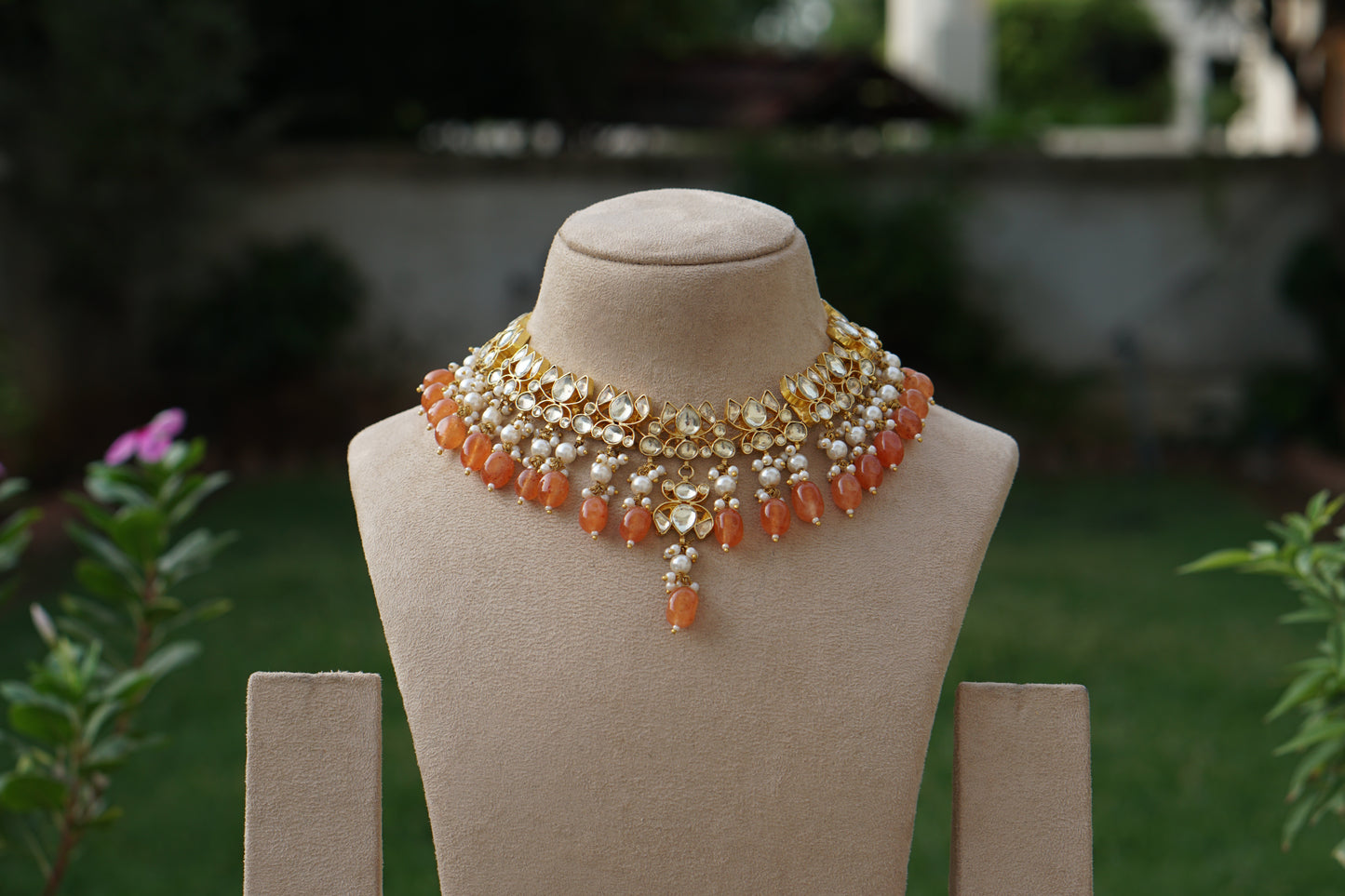 Kundan Necklace Set (4-9417)(A)