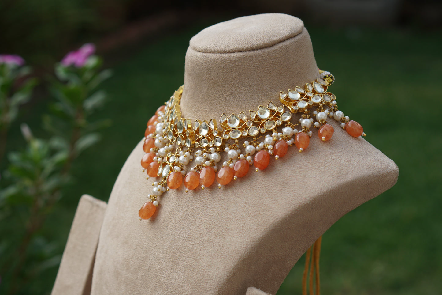 Kundan Necklace Set (4-9417)(A)