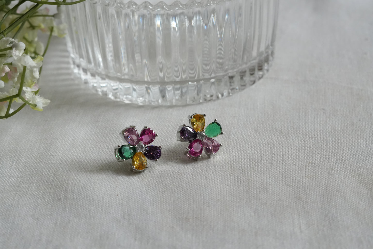 Multi stone Studs (1-5422)(B)