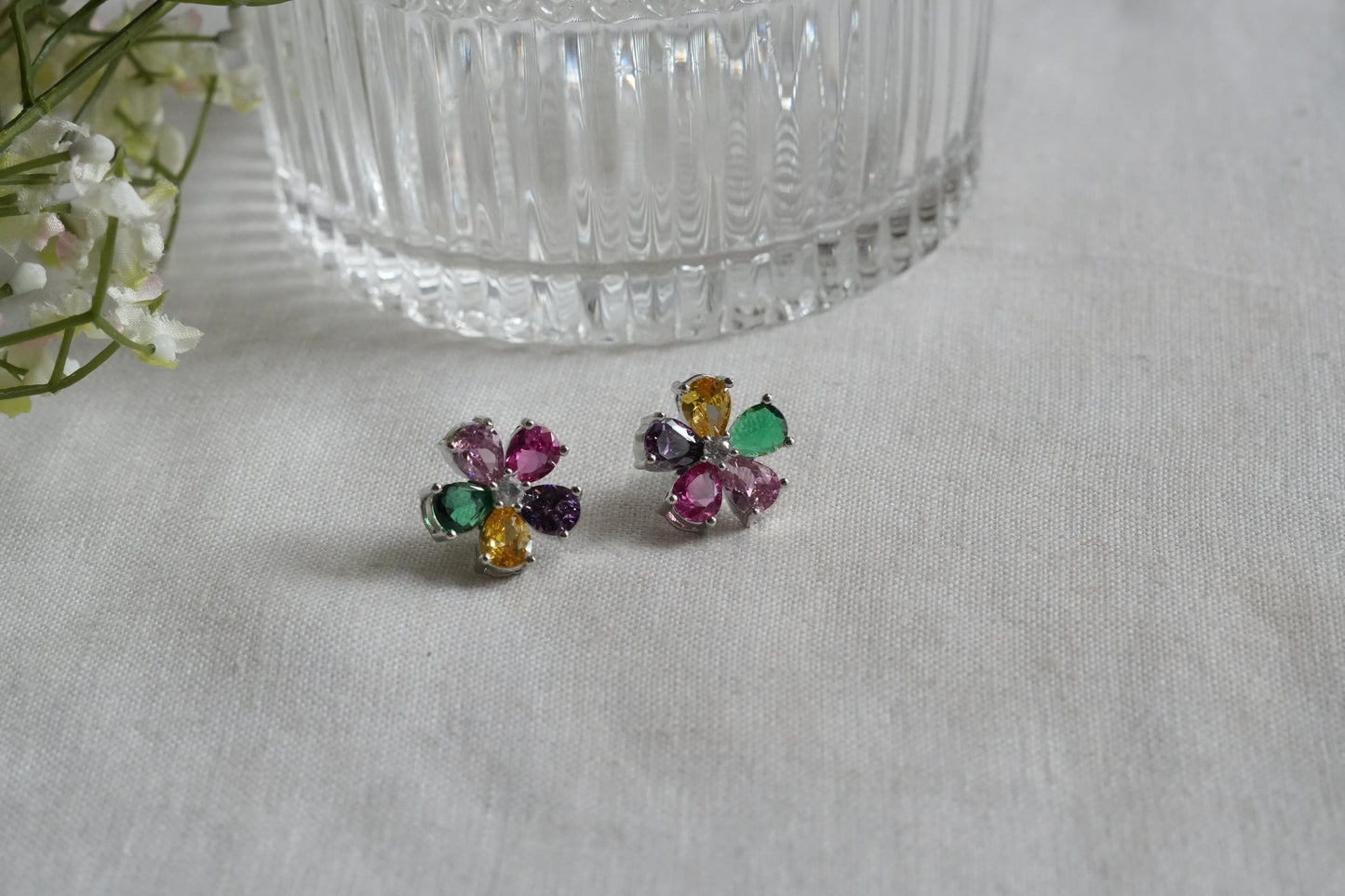 Multi stone Studs (1-5422)(B)