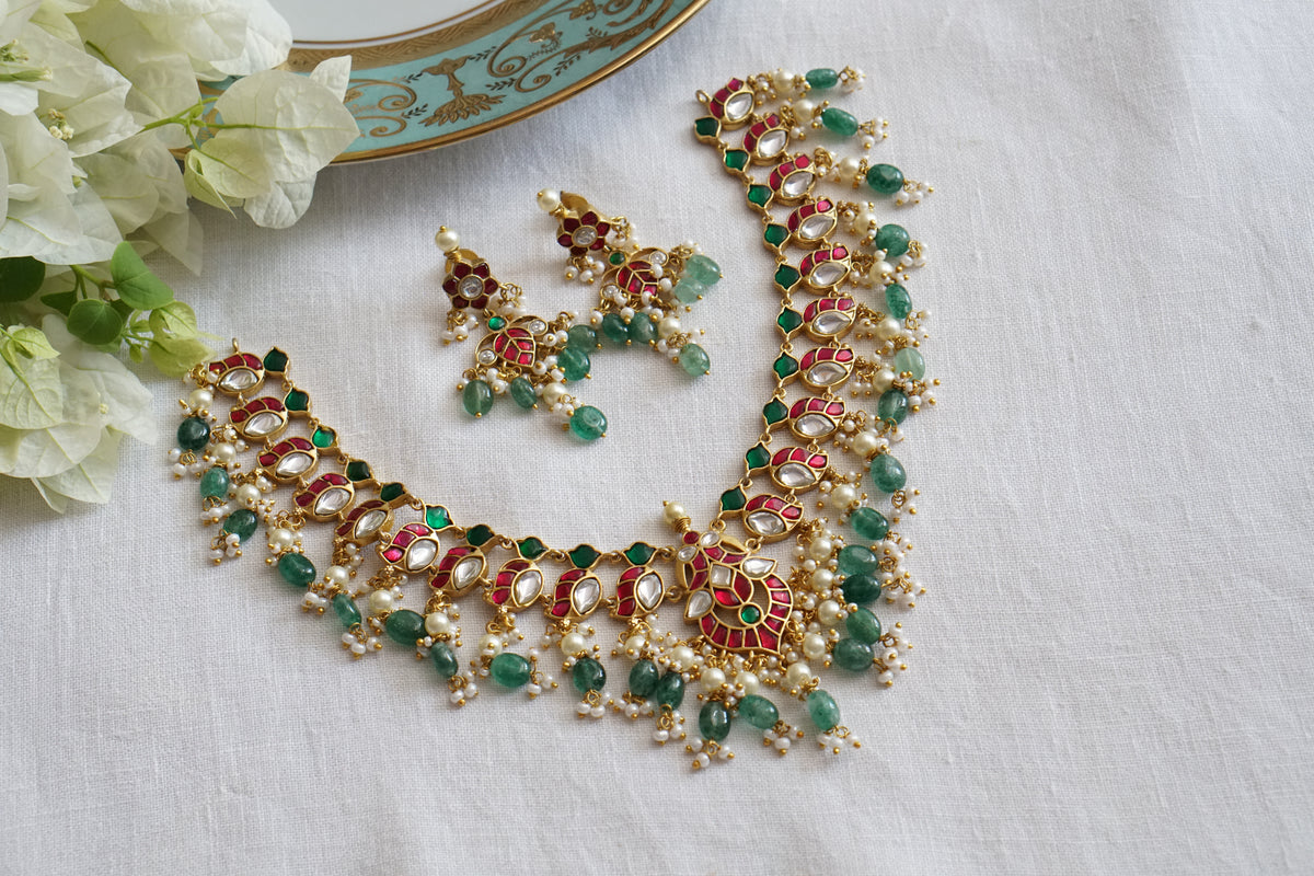 Kundan Necklace Set (4-9714)(U)