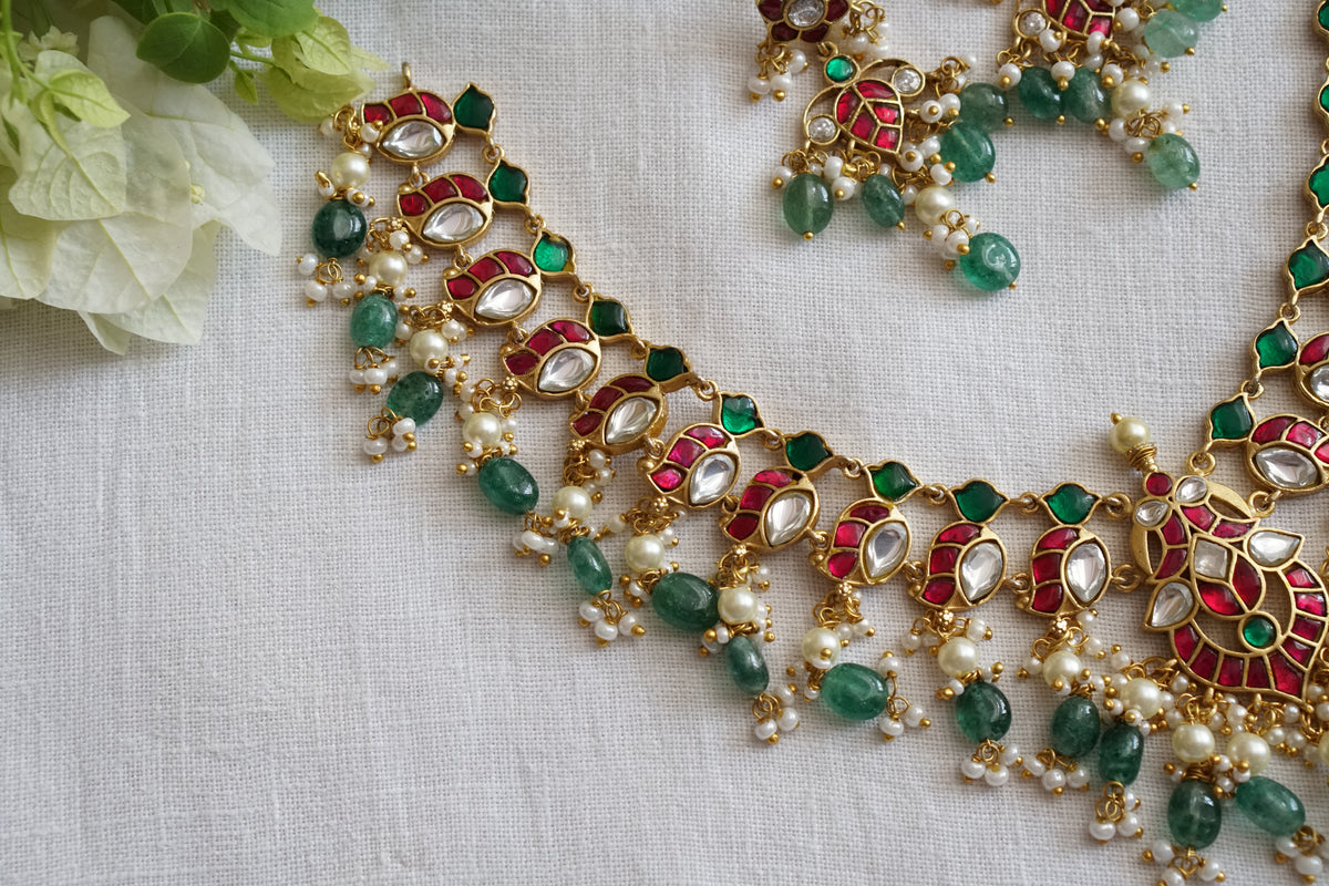 Kundan Necklace Set (4-9714)(U)