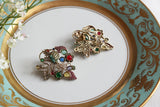 Multi Stone Polki Earrings (1-5419)(B)