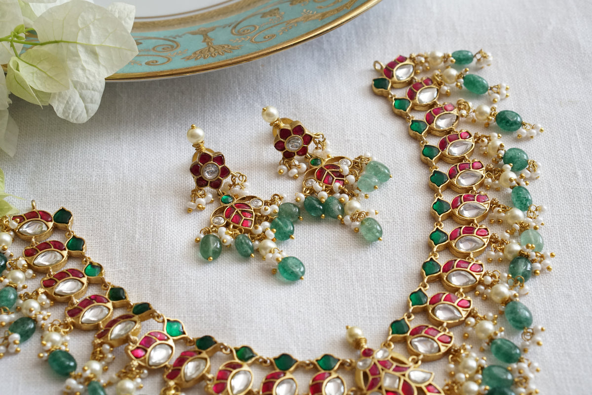 Kundan Necklace Set (4-9714)(U)
