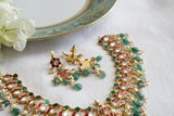 Kundan Necklace Set (4-9714)(U) - JEWELSTYLE