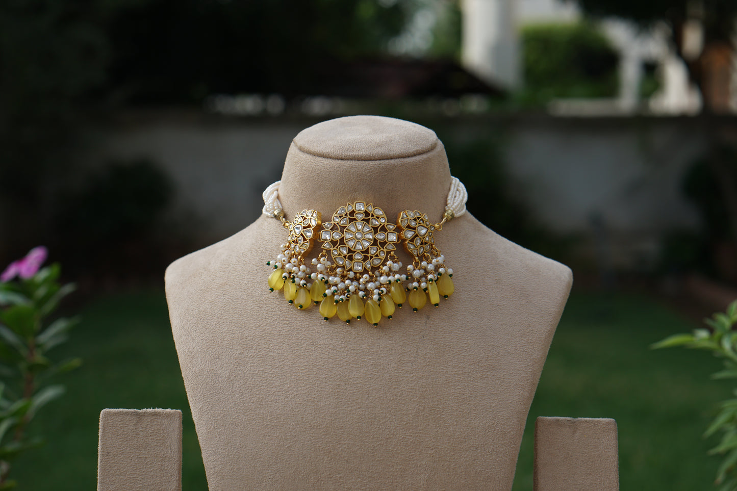 Kundan Choker Set (4-9412)(A)