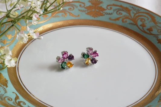 Multi Stone Studs (1-5493)(B)
