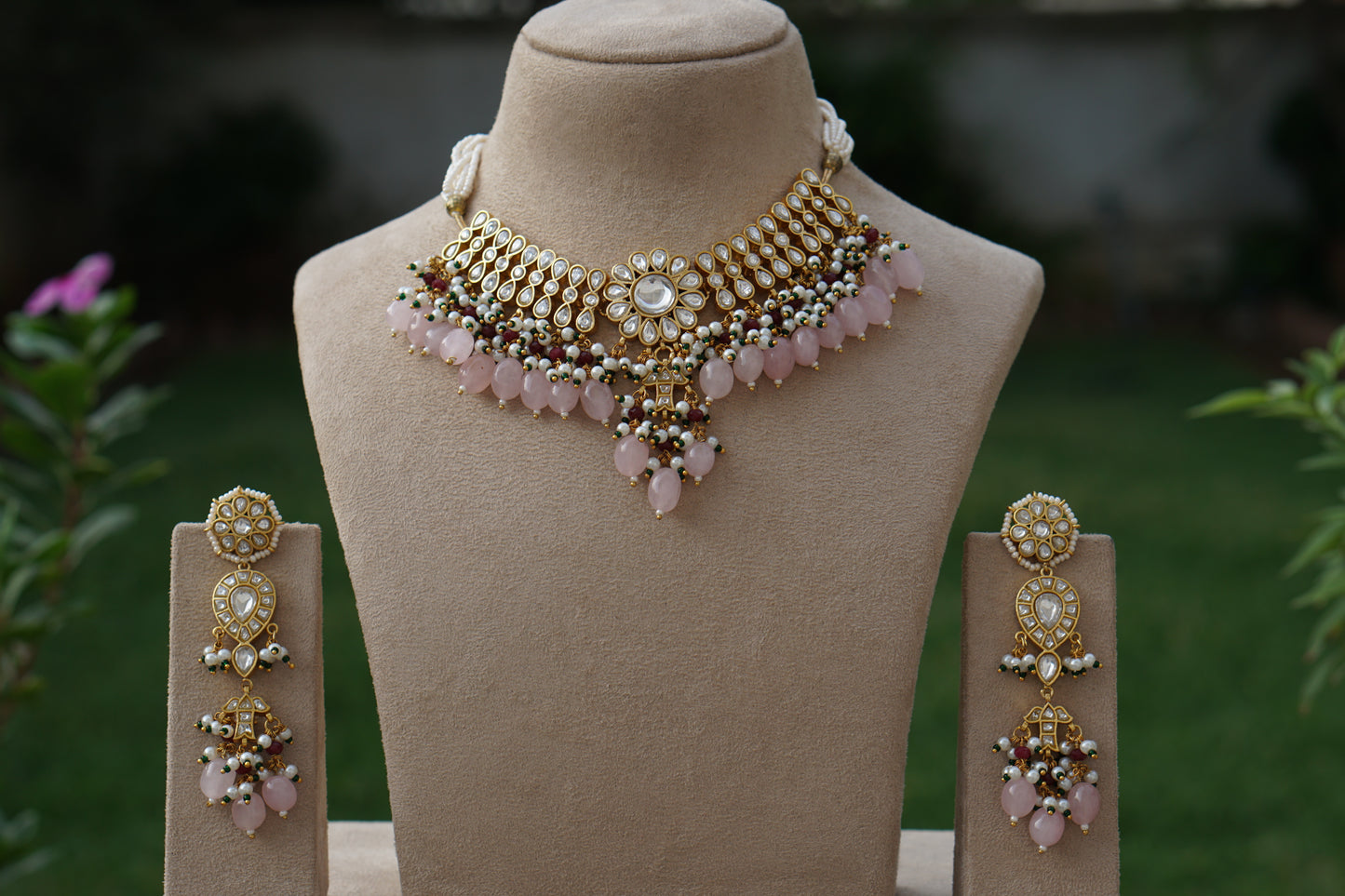 Kundan Necklace Set (4-9415)(A)