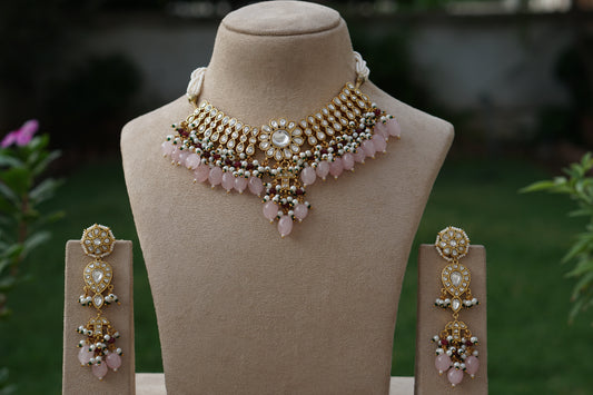 Kundan Necklace Set (4-9415)(A)