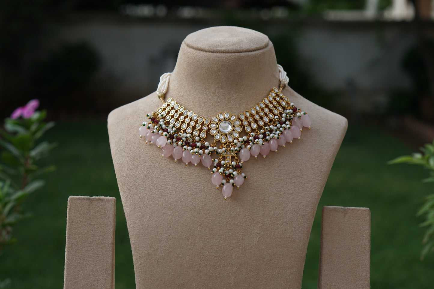 Kundan Necklace Set (4-9415)(A)
