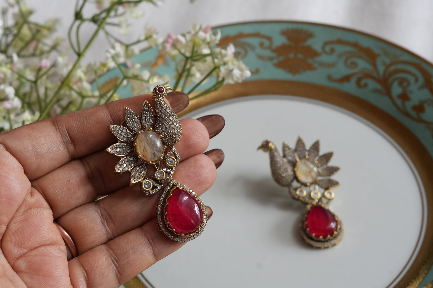 Polki Earrings (1-5418)(B)