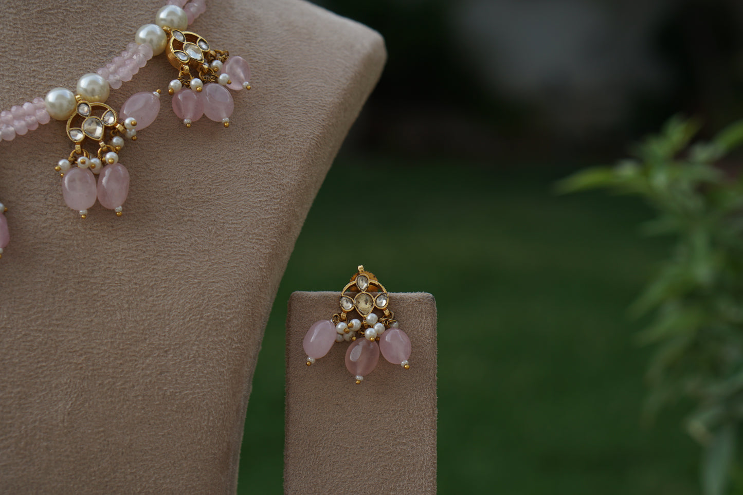 Kundan Necklace Set (4-9414)(A)