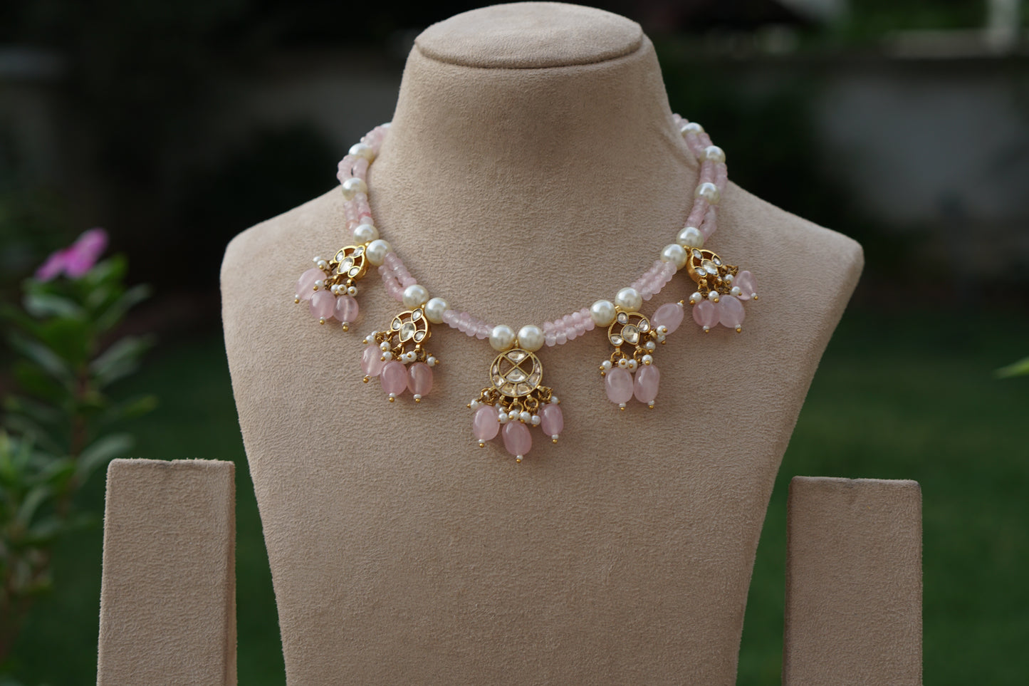 Kundan Necklace Set (4-9414)(A)
