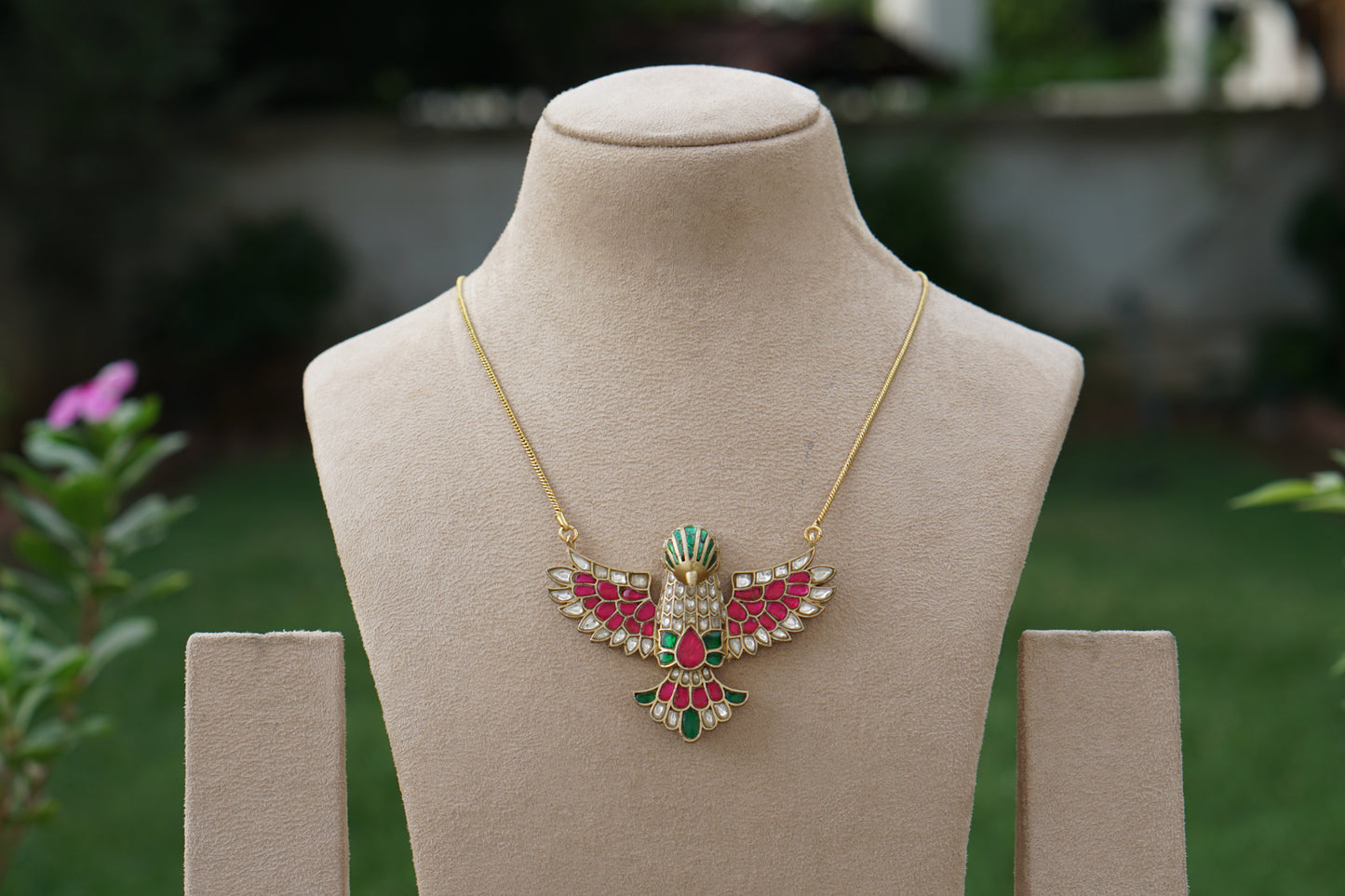 Kundan Bird Pendant (4-9418)(A)