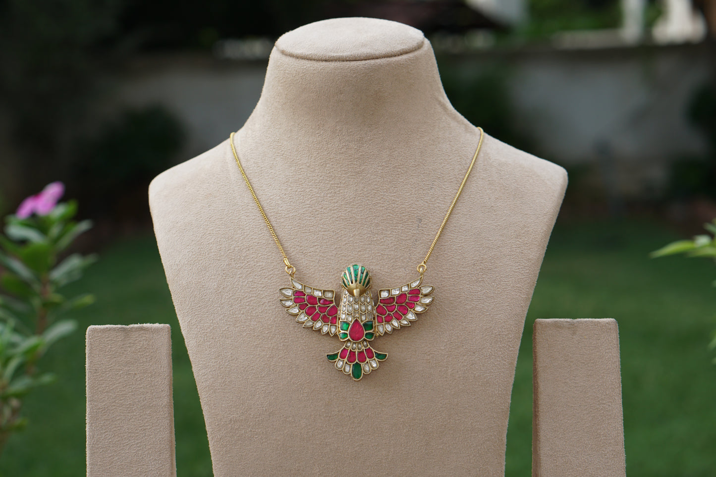 Kundan Bird Pendant (4-9418)(A)