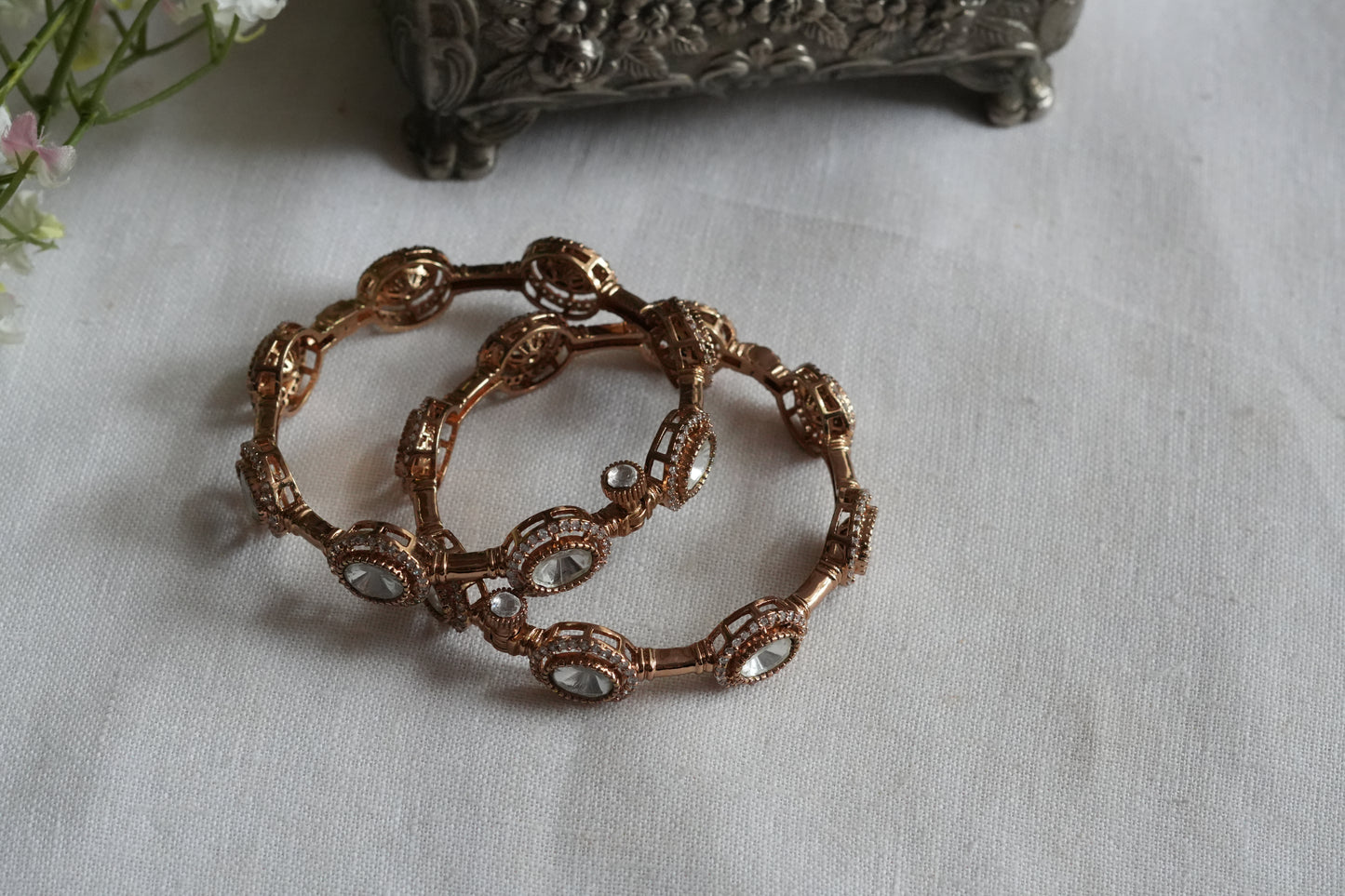 Polki Stone Bangle (3-498)(B)