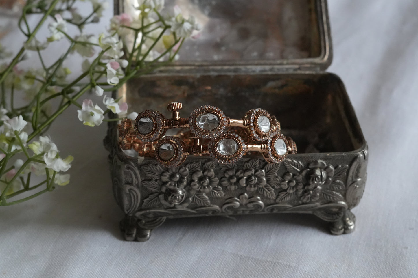 Polki Stone Bangle (3-498)(B)