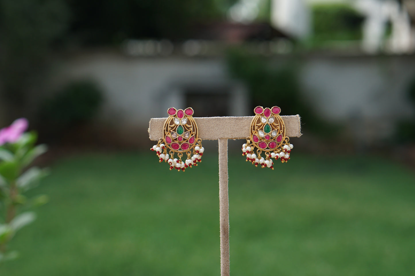 Kundan Earrings(1-5380)(A)