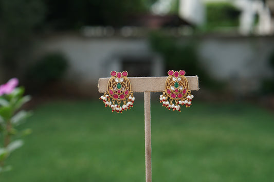 Kundan Earrings(1-5380)(A)