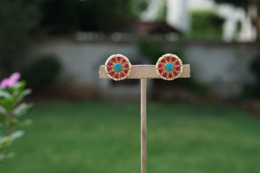 Kundan Studs(1-5381)(A)