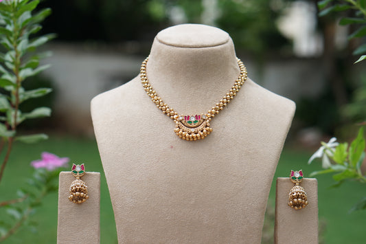 Antique Necklace Set (4-9716)(EX)