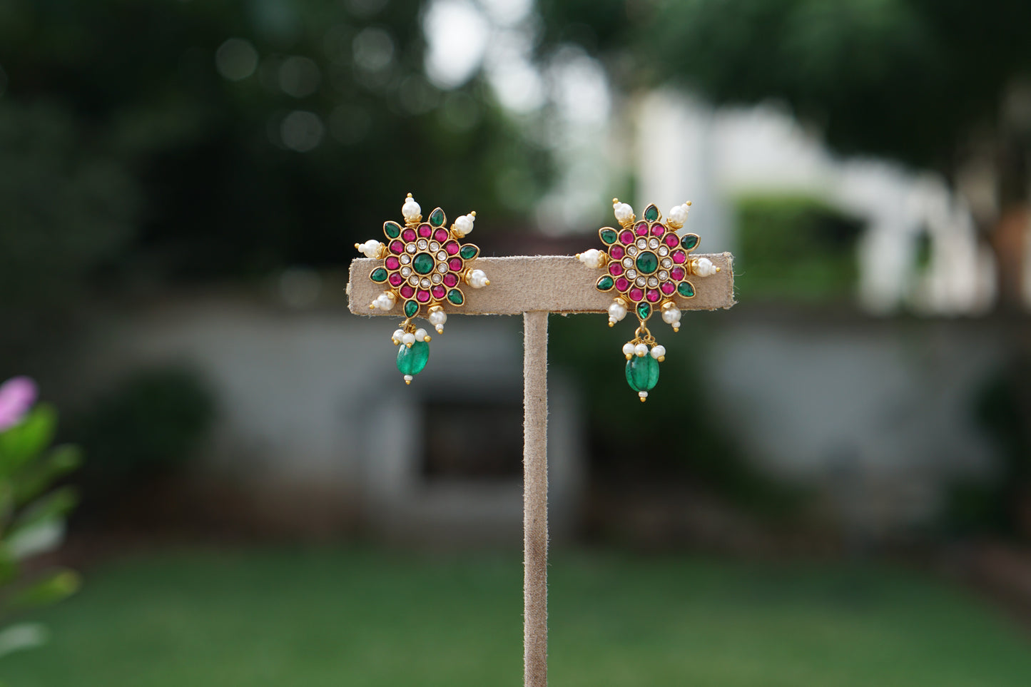 Kundan Studs(1-5382)(A)