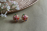 Multi Stone Polki Studs (1-5428)(R)