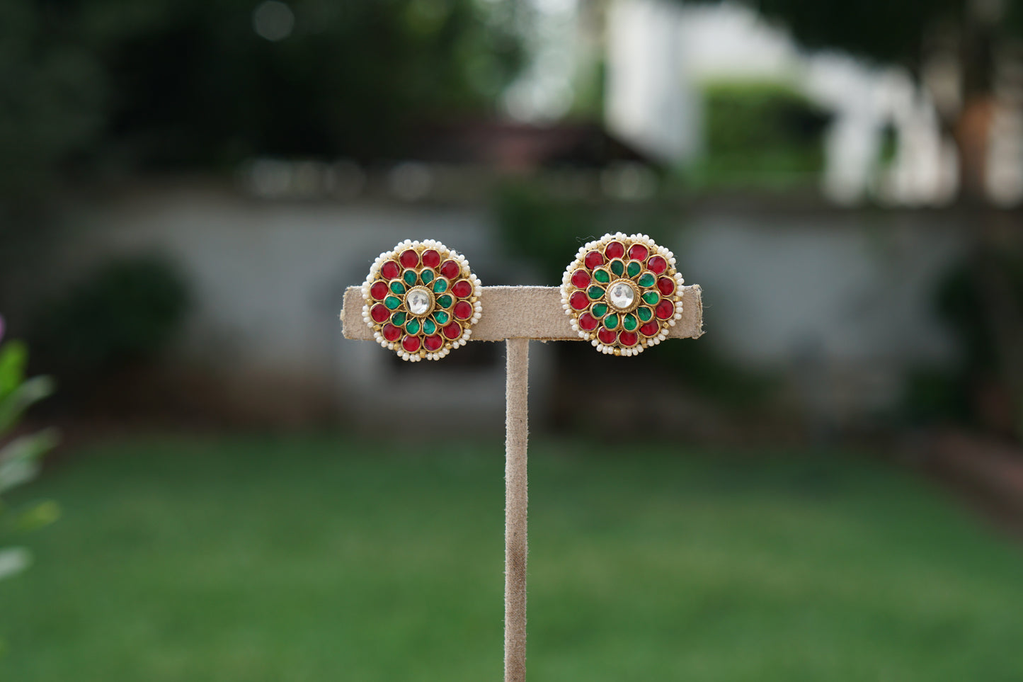 Kundan Studs(1-5383)(A)