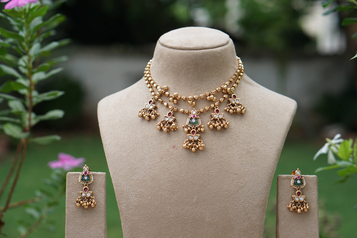 Antique Necklace Set (4-9715)(EX)