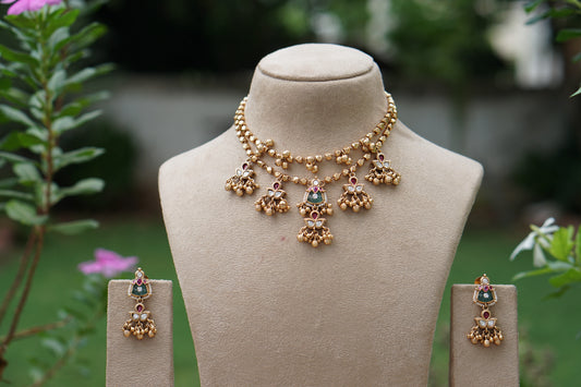 Antique Necklace Set (4-9715)(EX)