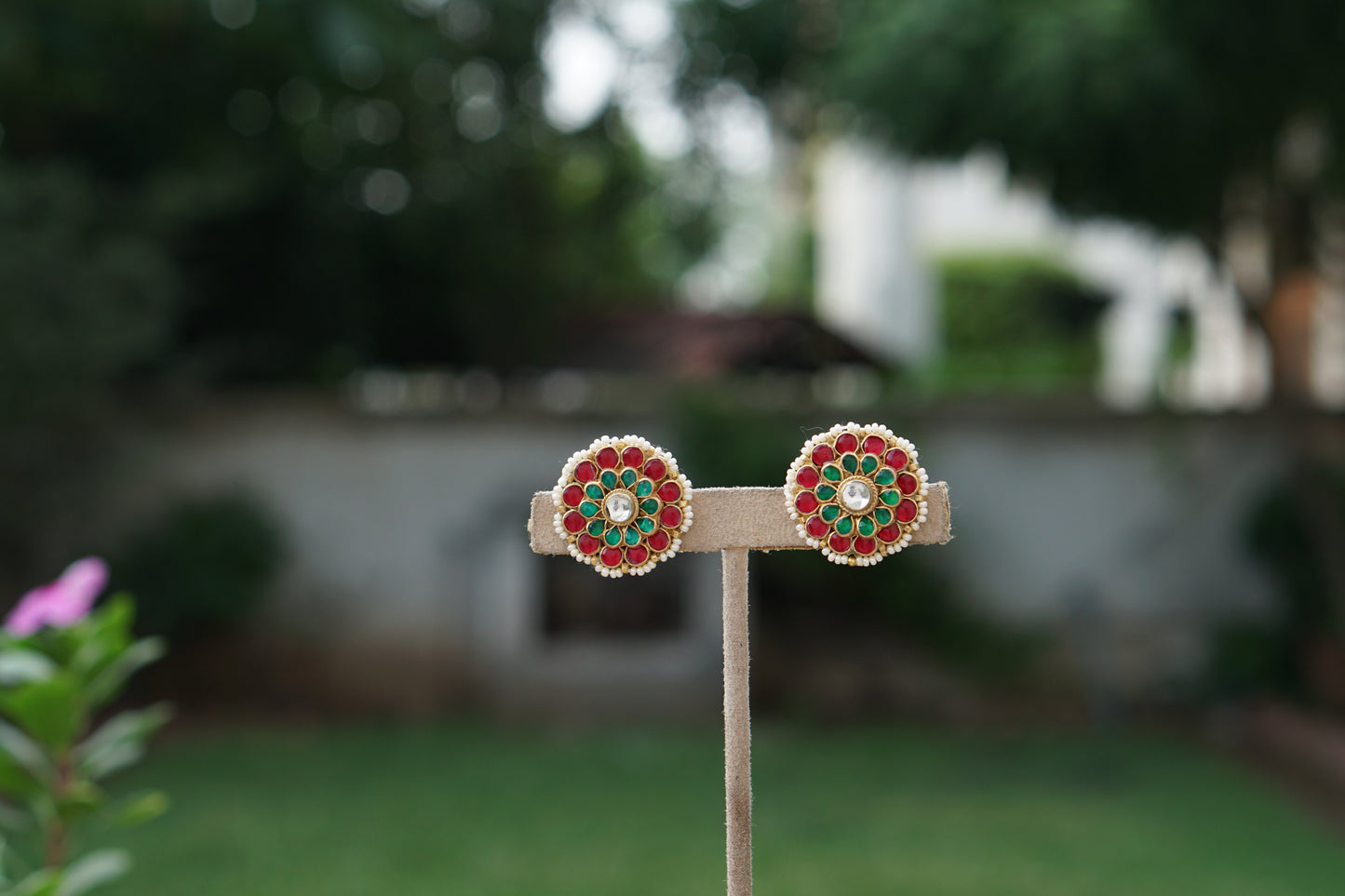 Kundan Studs(1-5383)(A)