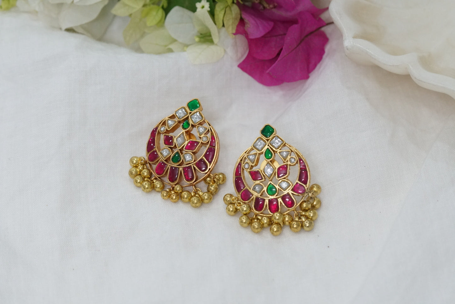 Kundan earring (1-3499)(R)(preorder)