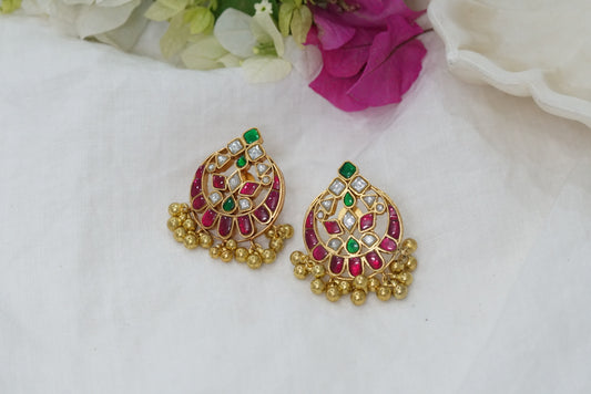Kundan earring (1-3499)(R)(preorder)