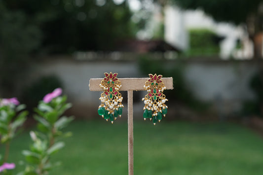 Kundan Earrings(1-5384)(A)
