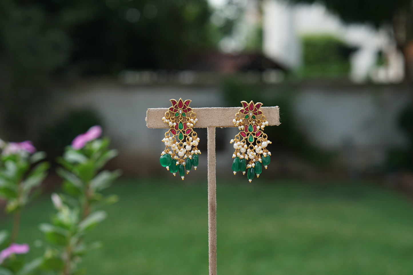 Kundan Earrings(1-5384)(A)