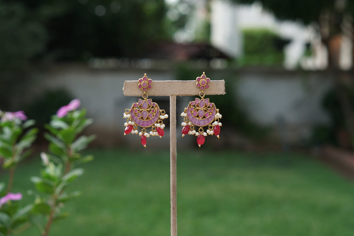 Kundan Earrings(1-5385)(A)