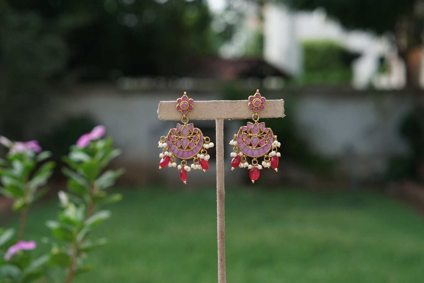 Kundan Earrings(1-5385)(A)