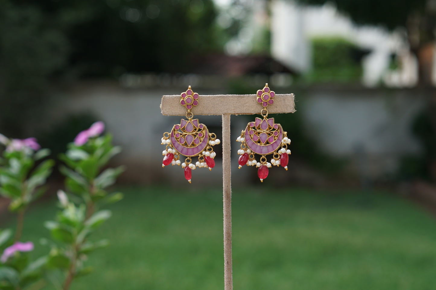 Kundan Earrings(1-5385)(A)