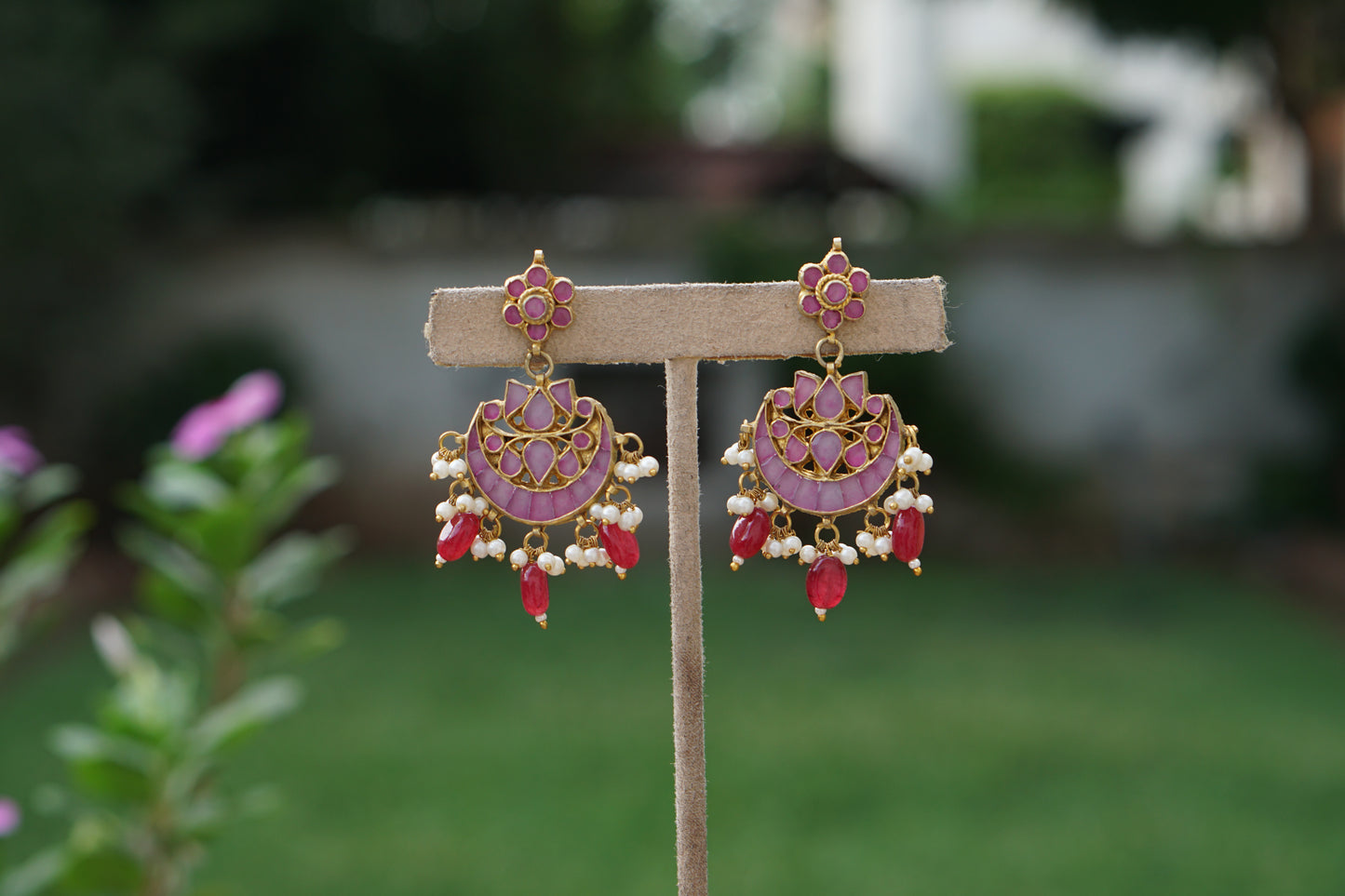 Kundan Earrings(1-5385)(A)